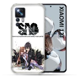 Coque Renforcée En Verre Trempé Pour Xiaomi 12T Manga SAO sword Art Online Blanc