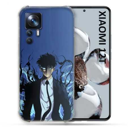 Coque Renforcée En Verre Trempé Pour Xiaomi 12T Manga Solo Leveling Sung Bleu