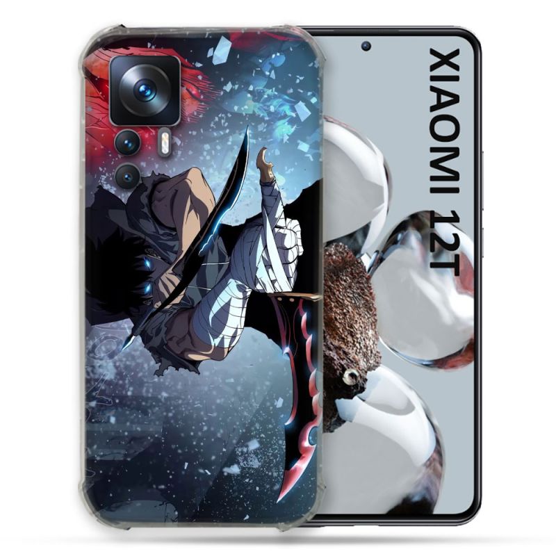 Coque Renforcée En Verre Trempé Pour Xiaomi 12T Manga Solo Leveling Sung Epee