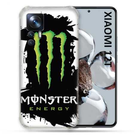 Coque Renforcée En Verre Trempé Pour Xiaomi 12T Monster Energy Tache
