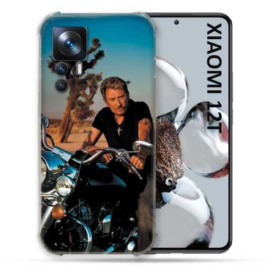 Coque Renforcée En Verre Trempé Pour Xiaomi 12T Musique Johnny Hallyday Moto