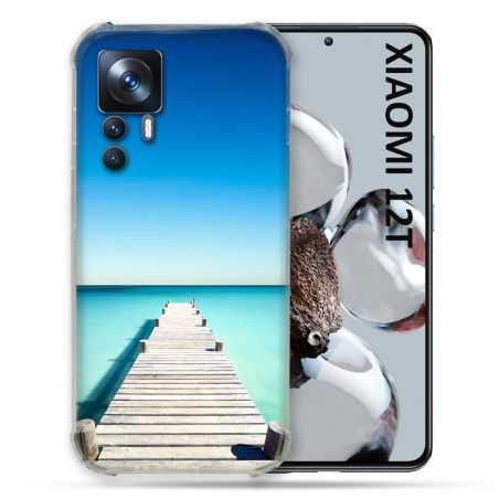 Coque Renforcée En Verre Trempé Pour Xiaomi 12T Nature Pont Mer