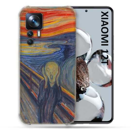 Coque Renforcée En Verre Trempé Pour Xiaomi 12T Peinture Le Cri