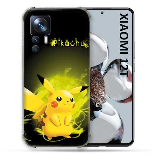 Coque Renforcée En Verre Trempé Pour Xiaomi 12T Pokemon Pikachu Eclair