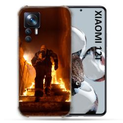 Coque Renforcée En Verre Trempé Pour Xiaomi 12T Pompier Escalier