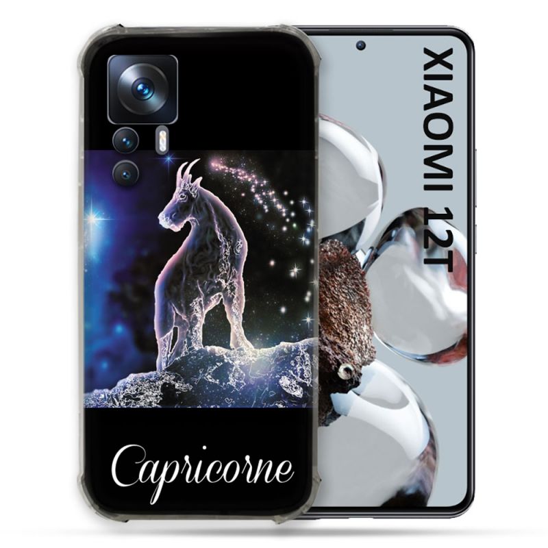 Coque Renforcée En Verre Trempé Pour Xiaomi 12T Signe Zodiaque 2 Capricorne