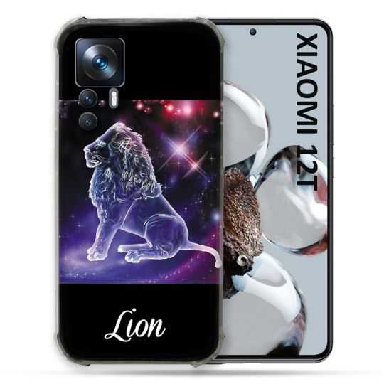 Coque Renforcée En Verre Trempé Pour Xiaomi 12T Signe Zodiaque 2 Lion