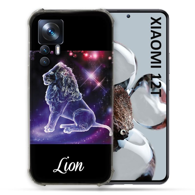 Coque Renforcée En Verre Trempé Pour Xiaomi 12T Signe Zodiaque 2 Lion