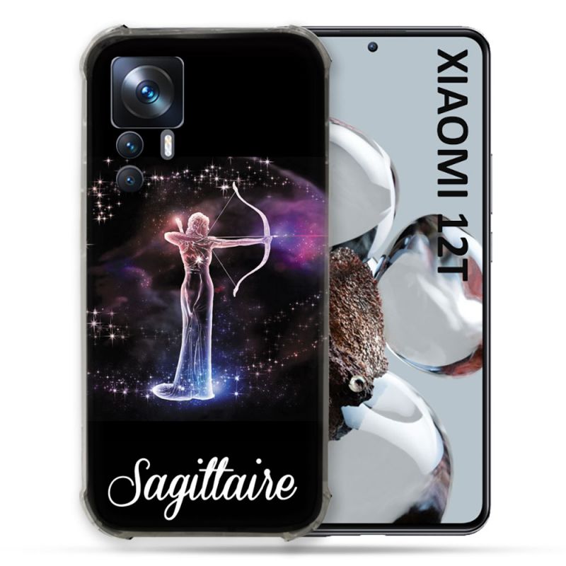 Coque Renforcée En Verre Trempé Pour Xiaomi 12T Signe Zodiaque 2 Sagittaire
