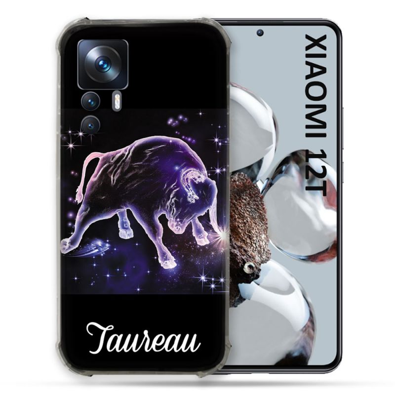 Coque Renforcée En Verre Trempé Pour Xiaomi 12T Signe Zodiaque 2 Taureau