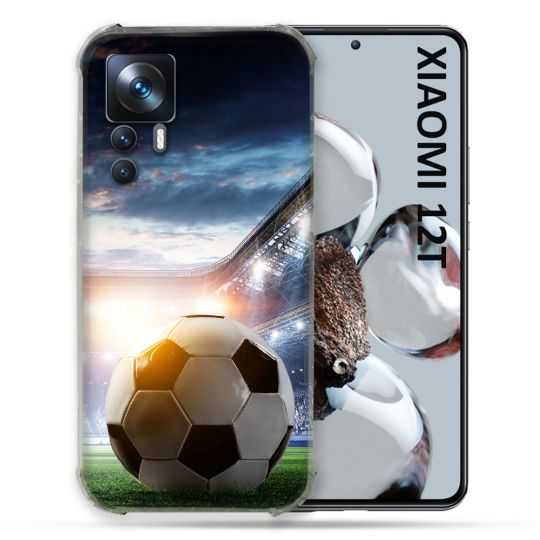 Coque Renforcée En Verre Trempé Pour Xiaomi 12T Sport Football Stade