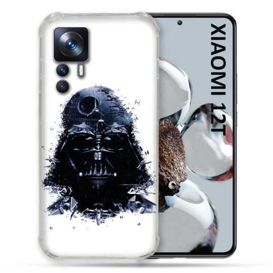 Coque Renforcée En Verre Trempé Pour Xiaomi 12T Star Wars - Dark Vador Blanc