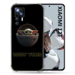 Coque Renforcée En Verre Trempé Pour Xiaomi 12T Star Wars - Yoda bebe noir