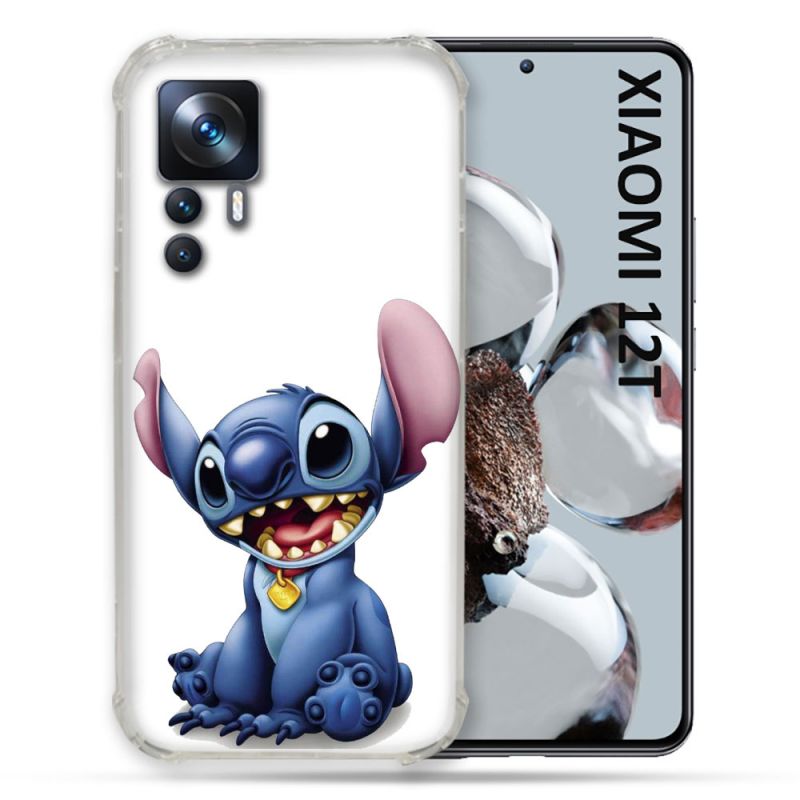 Coque Renforcée En Verre Trempé Pour Xiaomi 12T Stitch Blanc