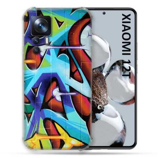 Coque Renforcée En Verre Trempé Pour Xiaomi 12T Street Art Graf Color