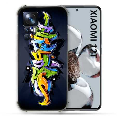 Coque Renforcée En Verre Trempé Pour Xiaomi 12T Street Art Graffiti