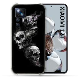 Coque Renforcée En Verre Trempé Pour Xiaomi 12T Tete de Mort Triple