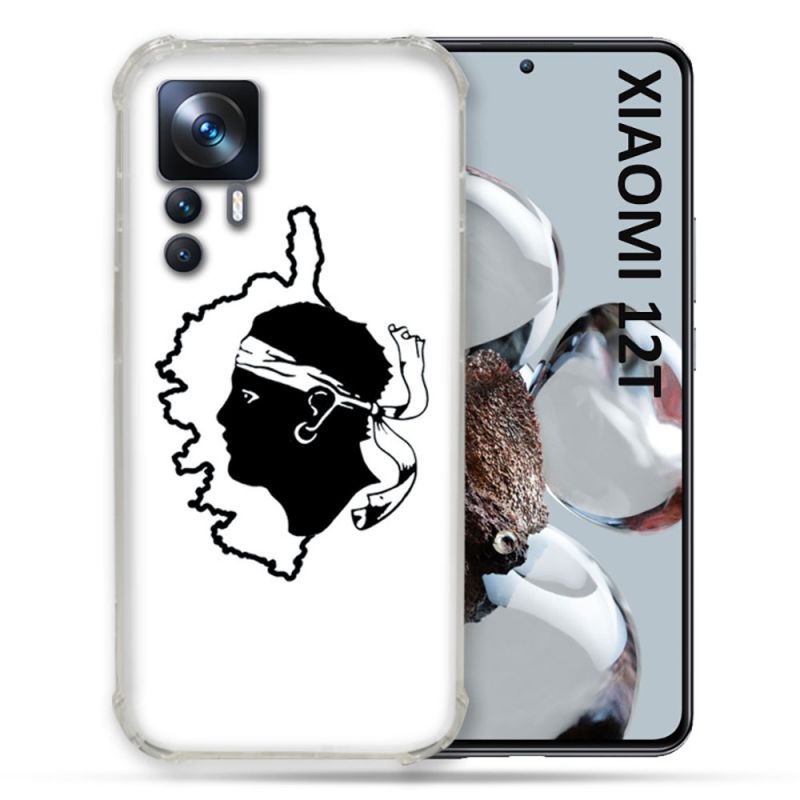 Coque Renforcée En Verre Trempé Pour Xiaomi 12T Voyage Corse Blanc