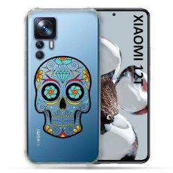 Coque Renforcée En Verre Trempé Transparente Pour Xiaomi 12T Tete Mort Color