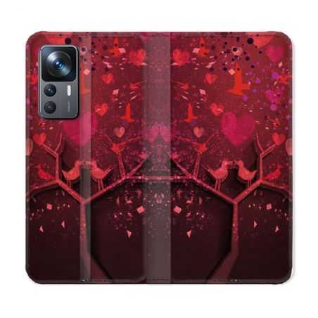 Housse Cuir Portefeuille Pour Xiaomi 12T Amour Arbre