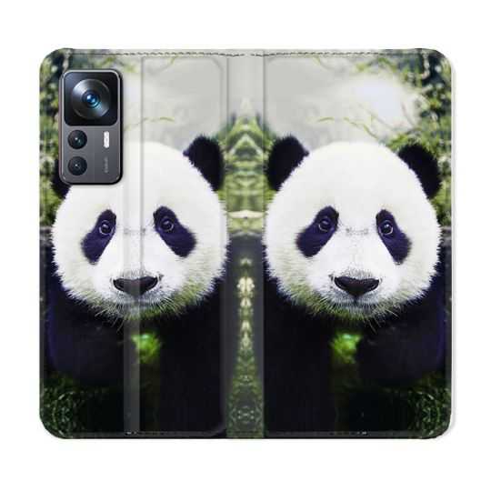 Housse Cuir Portefeuille Pour Xiaomi 12T Animal Panda Color