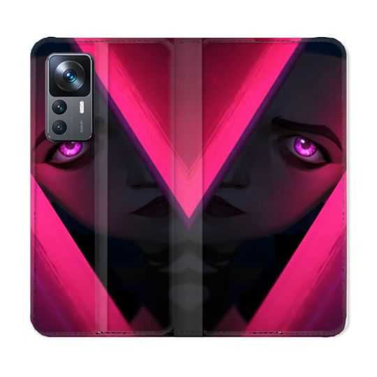 Housse Cuir Portefeuille Pour Xiaomi 12T Arcane Jynx Rose