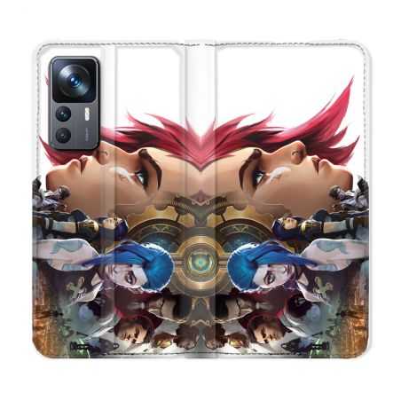 Housse Cuir Portefeuille Pour Xiaomi 12T Arcane Jynx Sœur