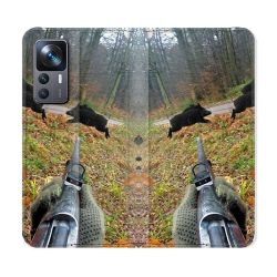 Housse Cuir Portefeuille Pour Xiaomi 12T Chasse Vision Tir