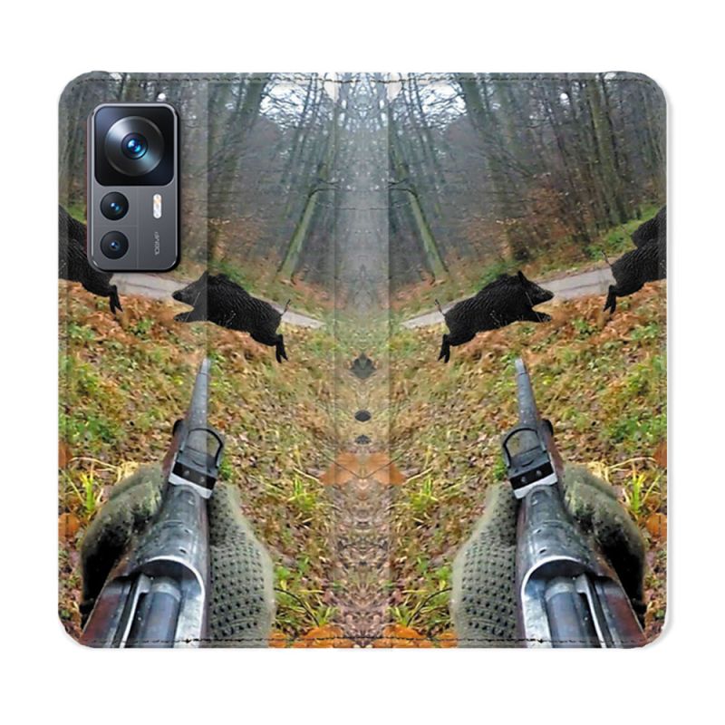 Housse Cuir Portefeuille Pour Xiaomi 12T Chasse Vision Tir