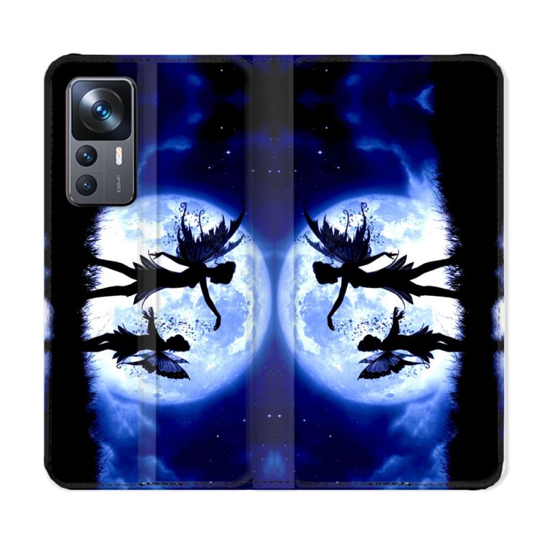 Housse Cuir Portefeuille Pour Xiaomi 12T Fantastique Fee Lune