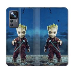 Housse Cuir Portefeuille Pour Xiaomi 12T Groot Bleu