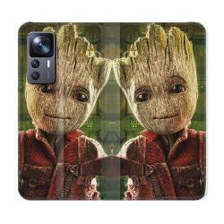 Housse Cuir Portefeuille Pour Xiaomi 12T Groot Vert