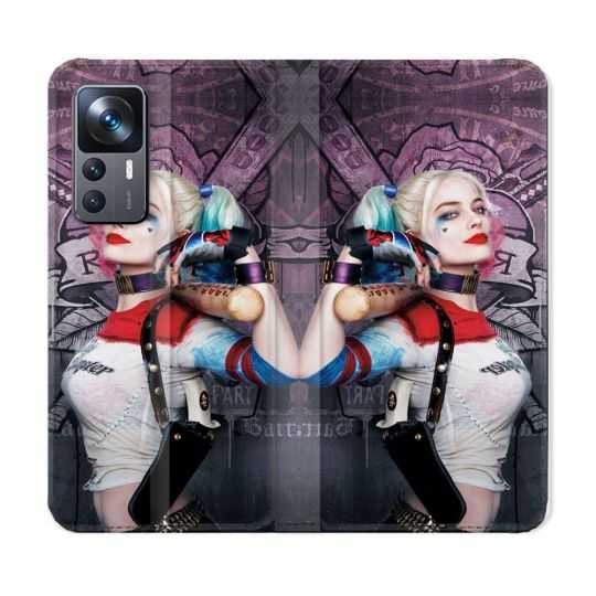 Housse Cuir Portefeuille Pour Xiaomi 12T Harley Quinn Batte