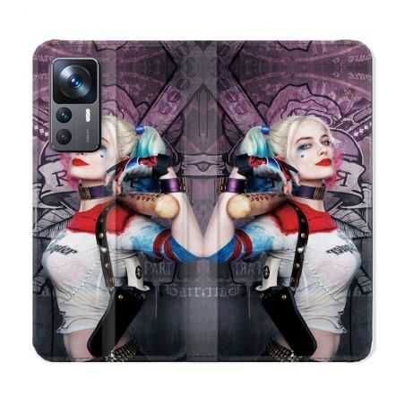 Housse Cuir Portefeuille Pour Xiaomi 12T Harley Quinn Batte