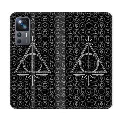 Housse Cuir Portefeuille Pour Xiaomi 12T Harry Potter Hollows Triangle Noir