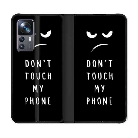 Housse Cuir Portefeuille Pour Xiaomi 12T Humour Don't Touch