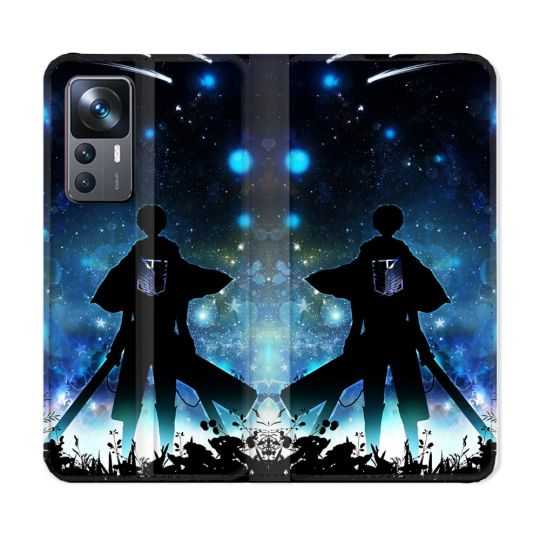 Housse Cuir Portefeuille Pour Xiaomi 12T Manga Attaque Titans Levi