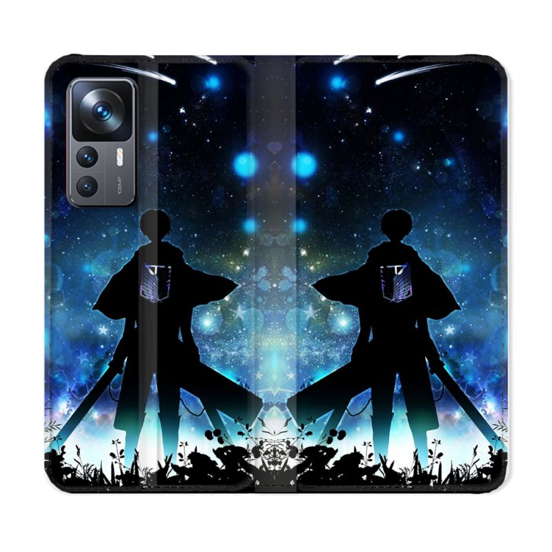 Housse Cuir Portefeuille Pour Xiaomi 12T Manga Attaque Titans Levi