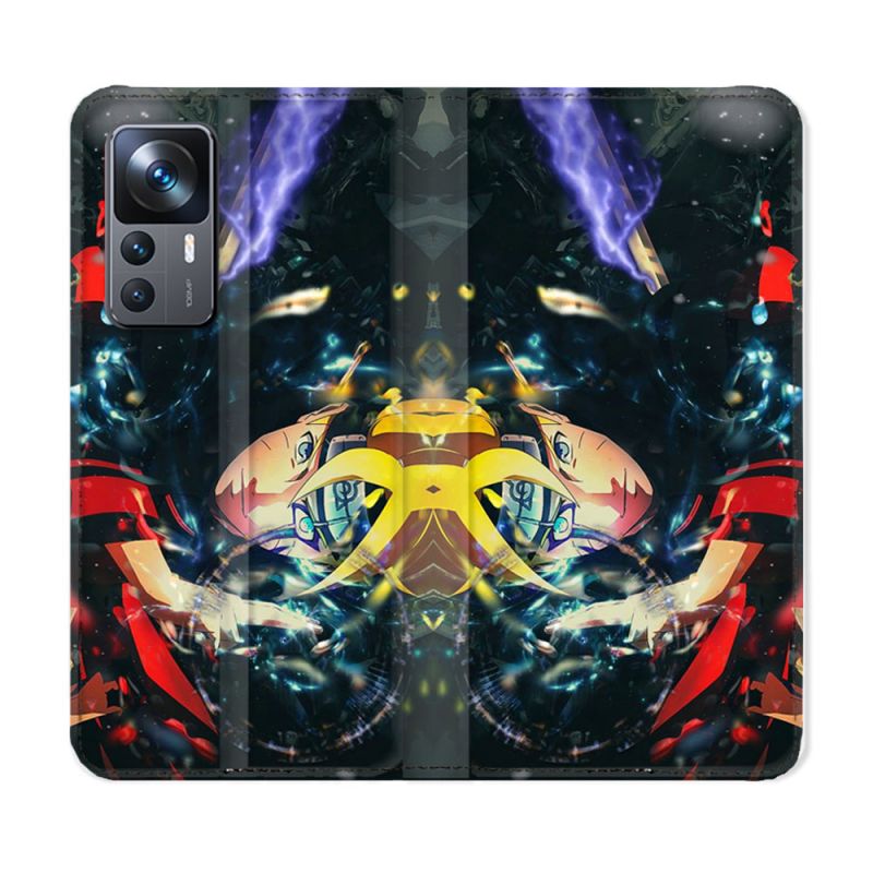 Housse Cuir Portefeuille Pour Xiaomi 12T Manga Boruto Eclair