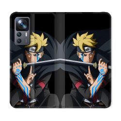 Housse Cuir Portefeuille Pour Xiaomi 12T Manga Boruto Tatouage