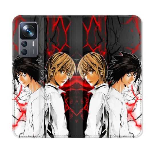 Housse Cuir Portefeuille Pour Xiaomi 12T Manga Death Note Duo