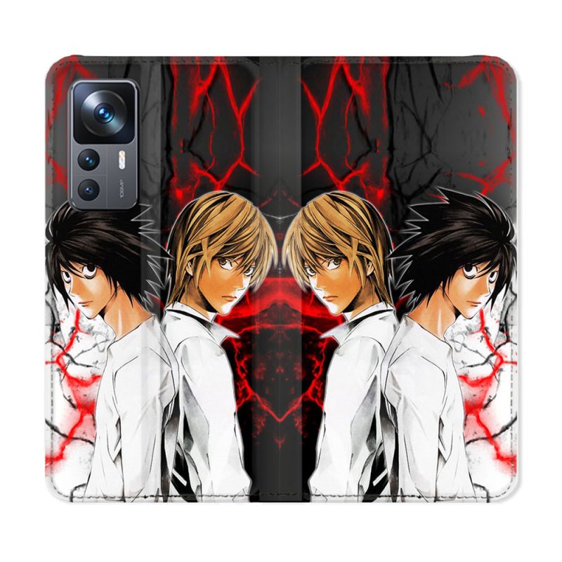 Housse Cuir Portefeuille Pour Xiaomi 12T Manga Death Note Duo