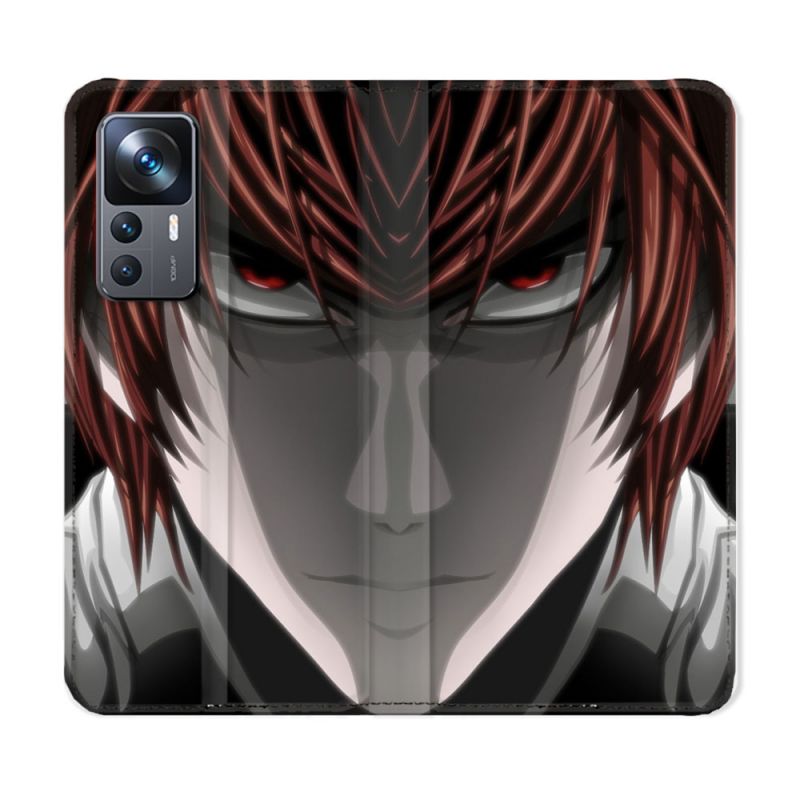 Housse Cuir Portefeuille Pour Xiaomi 12T Manga Death Note Kira