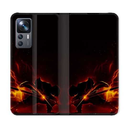 Housse Cuir Portefeuille Pour Xiaomi 12T Manga Demon Slayer Electric
