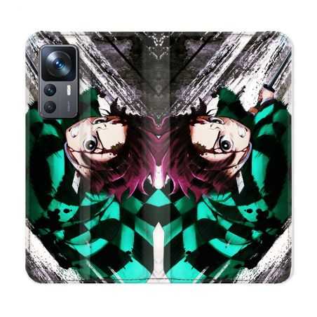 Housse Cuir Portefeuille Pour Xiaomi 12T Manga Demon Slayer Tanjiro
