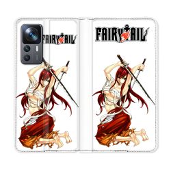 Housse Cuir Portefeuille Pour Xiaomi 12T Manga Fairy Tail Erza