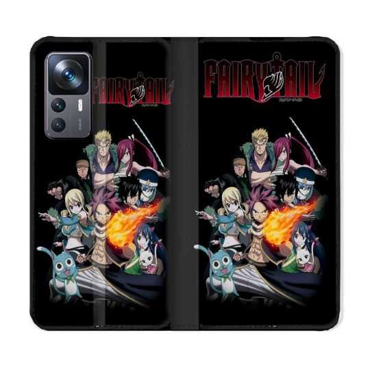 Housse Cuir Portefeuille Pour Xiaomi 12T Manga Fairy Tail Logo Team