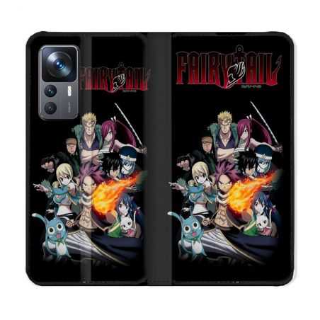 Housse Cuir Portefeuille Pour Xiaomi 12T Manga Fairy Tail Logo Team