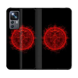 Housse Cuir Portefeuille Pour Xiaomi 12T Manga Fullmetal Alchemist Logo