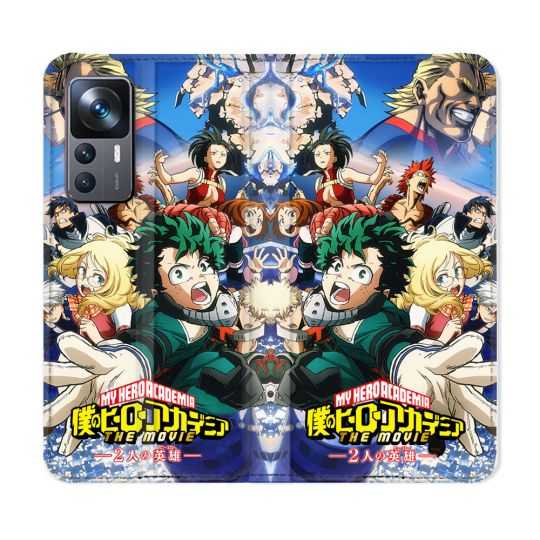 Housse Cuir Portefeuille Pour Xiaomi 12T Manga My Hero Academia Affiche
